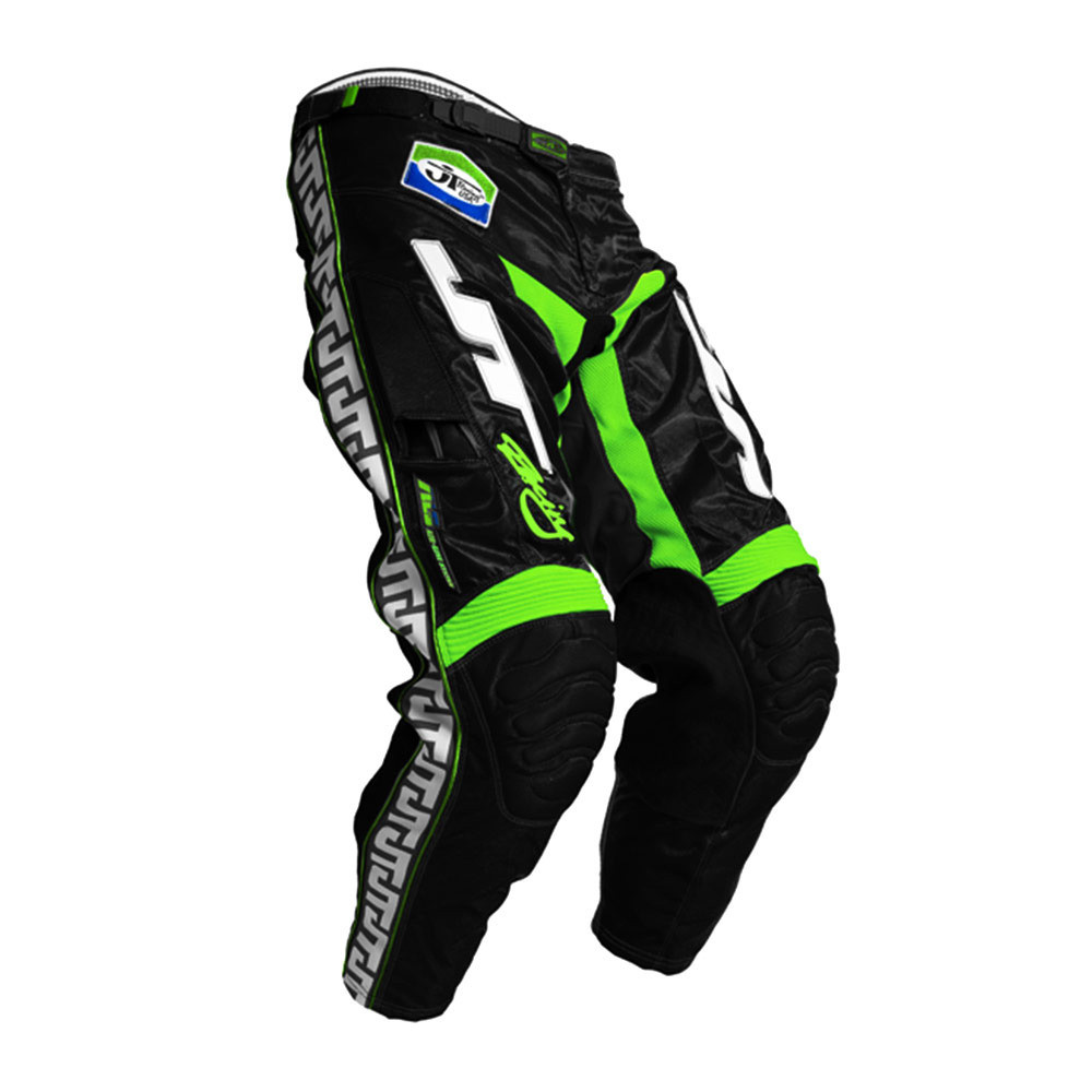 Pantalon de motocross JT RACING ALS CLASSICK Vert fluo